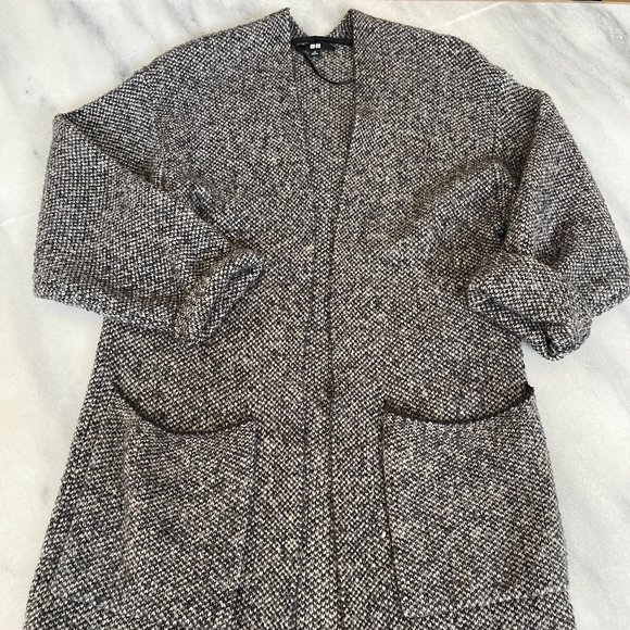 Uniqlo Black and White Open Cardigan | Size XS - Picture 2 of 6